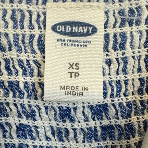 Old Navy Blue and White Striped Sleevless Flared Bottom Dress Size XS - Picture 17 of 17